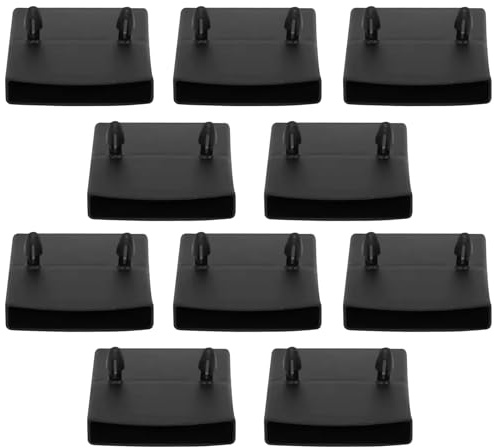 cyclingcolors 10x Cappuccio innesto supporti in plastica per doghe doppia 63x10mm Letto boccola doga Rete balancella nero