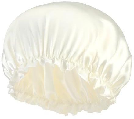 Wiederverwendbare Duschhaube Damen, Groß Shower Cap Wasserdicht Duschhauben Badehaube Verstellbare Haarhaube Hohe Qualität Hair Bonnet für Frauen, Mädchen, Heimgebrauch, Reise, Dusche, Spa