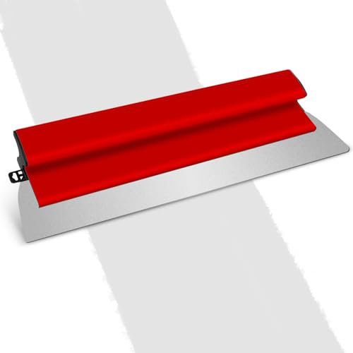 Drywall Skimming Blade, 60cm Stainless Steel Smoothing Spatula, with Z Shaped Handle Semi-Flexible Speed Skim Plastering Set, Finishing Trowel Tool for Smoothing and Finishing Concrete Coatings