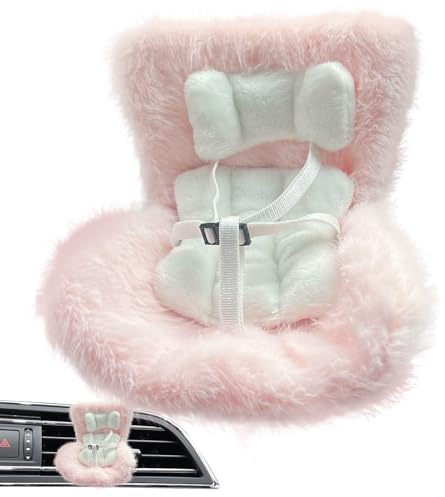 Siège Auto Poupon | Siège Auto pour Poupées de 17 cm,Accessoire Mignon pour Décoration de Bureau Idéal pour Filles et Collectionneurs