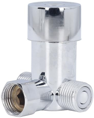 Hyuduo Mitigeur Thermostatique, Mitigeur d'eau en Alliage avec Contrôle pour Lavabo de Douche, Toilettes, Robinet de Salle de Bain à Contrôle de Température, Filetage G1/2 pour Maison Moderne