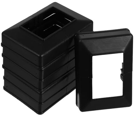 Zerodeko 6 Piezas de Tapas de Plástico para Postes de Valla Construcción Resistente y Acabado Decorativo para Barandillas y Otras Ocasiones