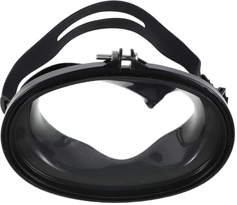 NOLITOY Masque de Plongée Tuba Anti-buée en PVC et Verre Trempé, Cadre PP Noir, Lunettes de Natation pour Garçon et Filles et Adultes, Protection UV, Vision Large pour Pêche et Snorkeling