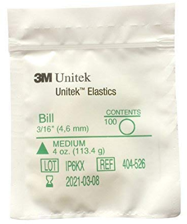 3M Unitek - Bandas elásticas multiusos, tamaño mediano, 4,6 mm Snorflex