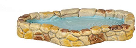 Melody Jane Dolls Houses Cream Stone Garden Pond Miniature 1:12 Scale Accessory