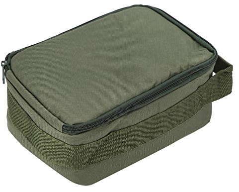 Carrete de Pesca Bolsa de Almacenamiento de Equipo 4 Capas Aparejos de Pesca de Mano Estuche Organizador con Cremallera Bolsa de Aparejos de Pesca