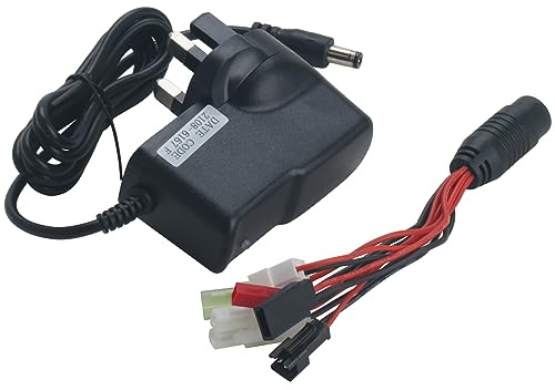 BODYA RC Car Airsoft Battery Charger Charging Cable for 2-10s 7.2V 8.4V 9.6V NIMH/NICD Battery Packs