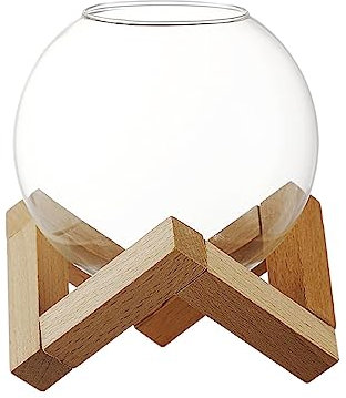 NeaxgeandX Bicchiere da cocktail con supporto in legno, bicchiere da Martini per regalo di nozze, decorazione per bar, club, 475 ml