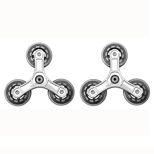 2 pezzi carrello della spesa parti di ricambio con ruote carriola PU per carrello arrampicata scale