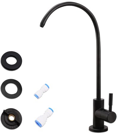 Rubinetto con filtro per l'acqua, rubinetto per acqua potabile adatto per sistema di osmosi inversa e filtraggio dell'acqua per rubinetto del lavello del bar della cucina in acciaio inossidabile SUS