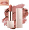 Beauty Searcher Metallisch glänzender Lippenstift, hochwirksame Lippenfarbe mit feuchtigkeitsspendender, cremiger Formel, voll deckender Lippenstift mit mattem Finish (03# Champagner Rosa)