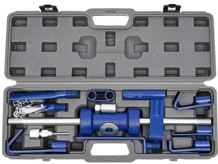 SABUIDDS 13LBS Dent Puller Slide Hammer Set with Carrying Case - Slide Hammer Dent Puller Kit for Auto Body Repair - Professional Dent Removal Tool for Cars