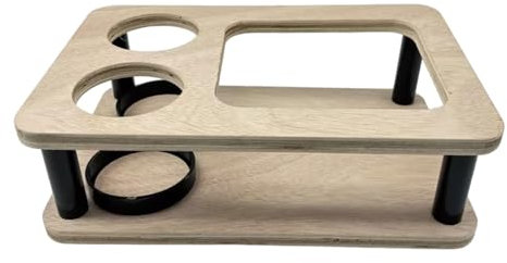 Portable Snacks and Sturdy Wood Sofa Sofa Arm Tray Home Accessories Portable Snack and Drink Sofa Tray with Home Finish and Accent