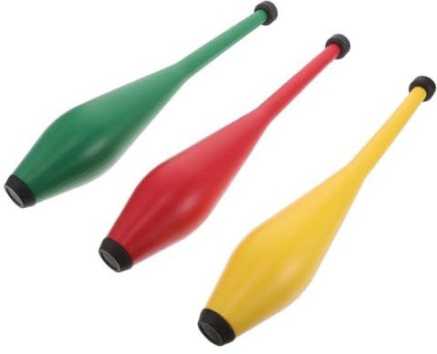 Kisangel 3pièces Massues De Jonglage Accessoires pour Garçon Fille Et Adultes Pratique pour Entraînement Spectacle Et Activité Plein Air