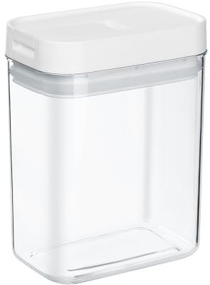 JJWUYUE 800 ML Vorratsdosen mit Deckel Luftdicht Vorratsbehälter, Plastik Frischhaltedosen mit Deckel für Spaghetti Cornflakes Mehl Müslibox Müslispender Schüttdose