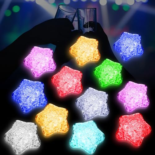 Idota Stella LED 12 Pezzi Giocattolo da Bagno Colorato Giocattolo Acqua Giocattolo per Vasca da Bagno Riutilizzabile Giocattolo da Bagno Luminoso