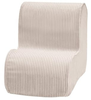 MEOWBABY Sitzsack Kinder – Bequemer und gemütlicher Kinder-Sitzsack mit Füllung, ideal für das Kinderzimmer | Sitzsäcke fürs Kinderzimmer, Cord, Ecru