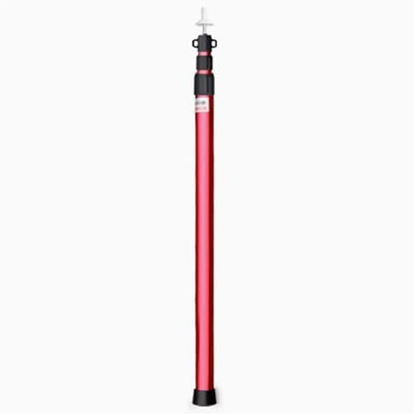 MZZKFC Aluminum Alloy Telescoping Tarp Pole for Outdoor Camping/Wilderness Exploration, Adjustable Tent Pole Waterproof & Non-Slip, Lightweight Awning Poles(Red)