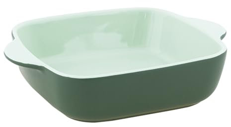 Villa Altachiara Pirofila Da Forno, Quadrata Verde In Stoneware, 15X14,7X4,5 Cm, Teglia Elegante Per Cucinare, Collezione Armony