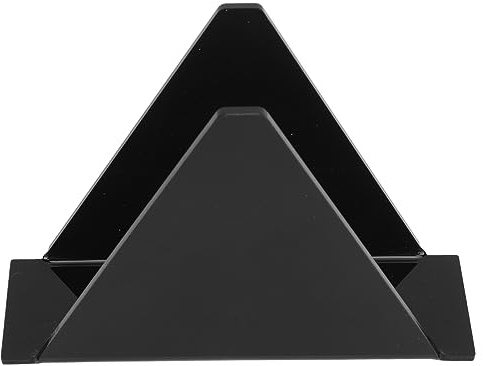 Farmhouse Napkin Holder Dining Table Upright Vertical Napkin Dispenser Kitchen Accessories for Motorhomes, Acrylic Material (Black)