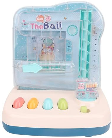 Máquina de Juego de Pista de Pelota de Rodillos, Juguete de Bola de Pista para Niños Color Brillante para Niños (Blue)