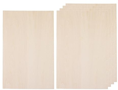 10 fogli di legno compensato sottile per realizzare modelli di aerei, 100 x 50 x 2 mm, beige