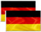 ZKGYUS 2 Stück Deutschland Flagge - Deutschlandfahne 90 x 150 cm mit Messing-Ösen - Strapazierfähige Fahne für Fahnenmast - 100% Polyester