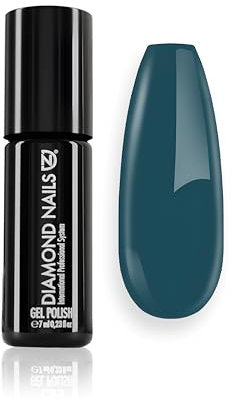 Diamond Nails - UV Nagellack - FOREST GREEN 7 ml - Extra Widerstandsfähig - Premium Shellac für langanhaltenden Glanz - Gel Nägel & UV Lacke in perfekter Studioqualität
