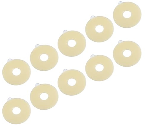 Hautfreundlich, Starke Elastizität, Verlängern die Lebensdauer des Stomabeutels 10 Stück Stoma-Barriereringe, Formbare Hydrokolloid-Kleberinge für Stomabeutel, für Kolostomie,