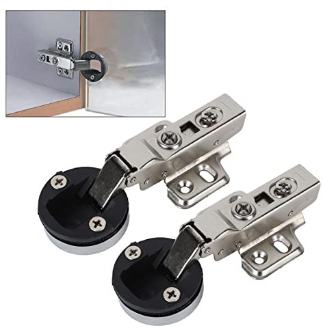 Cerniere per Armadietti, 2 Set Cerniere per ante Dell'armadio in Acciaio Inossidabile Cerniere per Armadietti da Incasso Cerniera Ammortizzata per Porta (Braccio