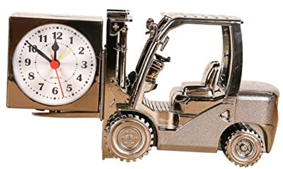 IMIKEYA Gabelstapler-wecker Kreative Tischuhr Schreibtischuhr in Gabelstaplerform Retro-Design Wecker Für Dekoration Ohne Batterie