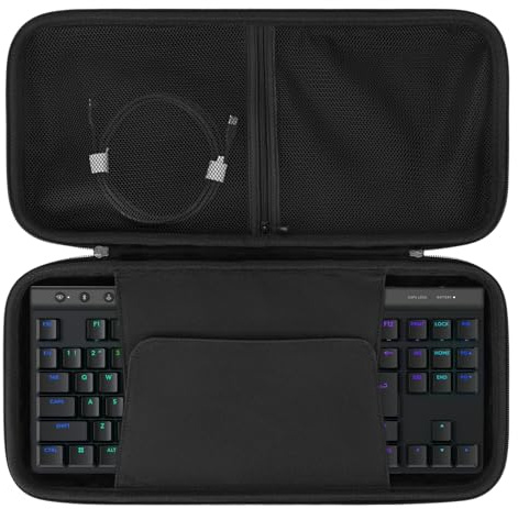 TOCCOOL TKL Tastatur-Schutzhülle, für 80%/87 Tasten, Computer Mechanische Gaming-Tastatur, kompatibel mit Logitech G515 Lightspeed TKL, G PRO X TKL, Razer Huntsman V3 Pro TKL (Schwarz)