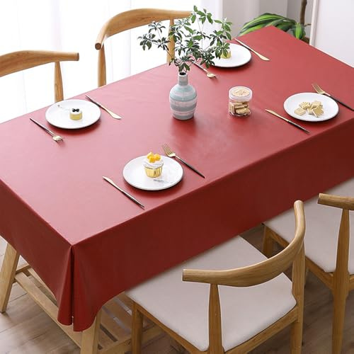 Nappe de jardin résistante aux intempéries imperméable résistante à l'huile sûre pour les brûlures Lavable en PVC Nappe pour café aisément nettoyable pour pique-niques et fêtes Nappe de jardin pour