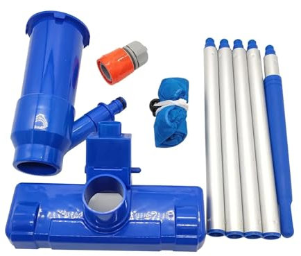 RVIFY aspiratore Piscina Kit Testa aspirante per Piscina con Sacchetto Filtro per Piscine interrate, fontane, vasche idromassaggio, Accessori per la Pulizia