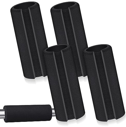 Frienda 4 Pcs Handle Grips 4.25 Inch NBR Rubber Foam Grip Wrap Soft Buffer Tube Cover Pad Handle Covers for Fitness Home Garden Bicycle Exercise Equipment Handlebar Replacement(2.7 cm to 3.5cm)