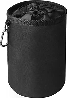 Peg Bag, Black Large Peg Bag with Closing Cord and Hanging Snap Hook, Peg Bags for Laundry Clothes Pegs, Indoor Outdoor Pegs Organizer Storage Use
