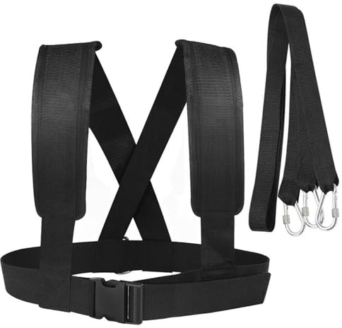 Arnés De Tiros Neumáticos - Correa Arrastre, Chaleco Entrenamiento Velocidad | Resistencia Al Cuerpo Completo, Tracción Acolchada para Sprint, Herramienta Acondicionamiento Fuerza Deportiva Ej