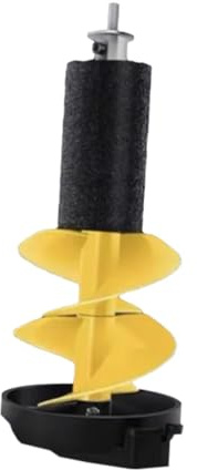 DXEHSEUY Taladro de hielo para pesca en hielo, para ríos, pesca, invierno, suministros al aire libre, 50 cm, amarillo, 50 cm