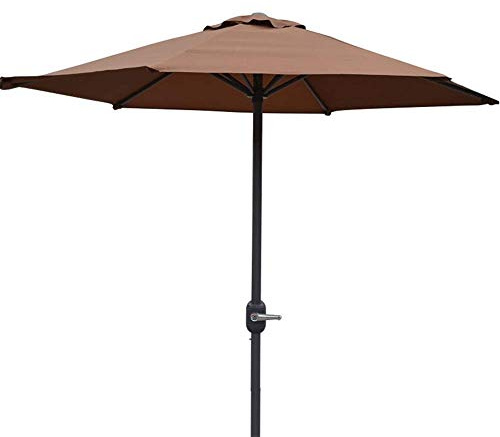 Parasols Garden Parasols 6.5ft/2m Parasol UV70+, Mesa de mercado de mercado al aire libre premium paraguas con manivela para jardín, césped, terraza, patio trasero y piscina Parasols al aire libre