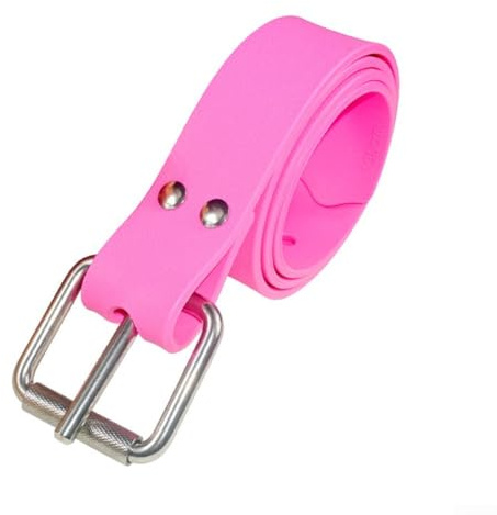 ReachMall Silicone Scuba Diving Weight Belt Quick Release Stainless Steel Buckle Evenly Distributed Load For Freediving Spearfishing(pink)
