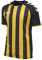 Hummel Herren Core Striped SS Jersey Trikot, Black/Sports Yellow, L