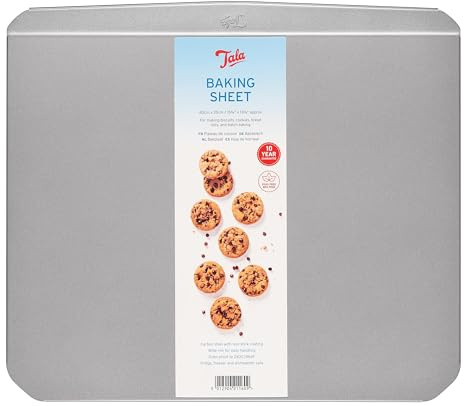 Tala Baking Sheet - Non-Stick Baking Tray - Even Heat Distribution Oven Tray for Cookies, Biscuits & Gingerbread - Bakeware Accessories - 40.7 x 35.6 x 2.15 cm