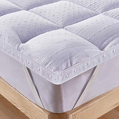 Bedecor Unterbett Matratzen Auflage Soft-Topper, Luxus-3D-Massage Bubbbles Abdeckung 160x200 cm
