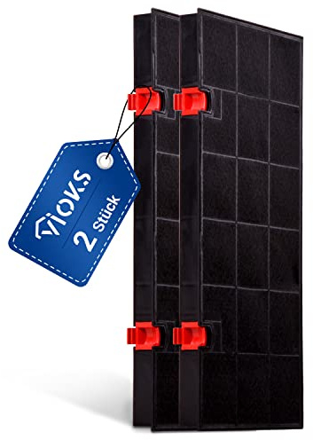 VIOKS Aktivkohlefilter Dunstabzugshaube Set 2 Stk 435x217mm Ersatz für AEG Typ 150 Kohlefilter 5026385100/3 - Abzugshaube Filter mit 2 Halteclips