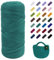Uiopa T-Shirt Yarn, 200g/196ft Elastic Fabric Cloth Knitting T Shirt Yarn, Grass Green Thick Crochet Fabric Ribbon for Crocheting Bags/Baskets/Rugs, Home Decor, DIY Crafts