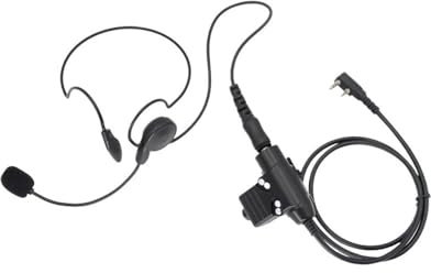 AXTGBHL Walkie Talkie Mikrofon Heavy Duty U94 PTT Mic Hörsnäcka Radio Nato Tactical Headset Passar for Baofeng Passar till Kenwood Passar till Wouxun TYT(Black)