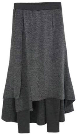 Jupe d'hiver pour femme - Longue et élégante - En laine - Legging thermique - Vintage - Ligne A - Jupe de pantalon épaisse et chaude - Pantalon de loisirs - Grandes tailles - Pantalon d'hiver léger