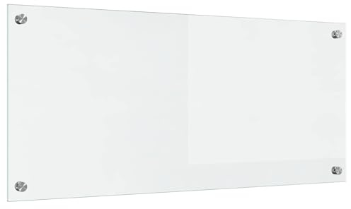 vidaXL Küchenrückwand Transparent 90 x 40 cm Gehärtetes Glas, Moderner, stabiler Küchenoberflächen-Style: Hitzebeständige Glasrückwand für coole Upgrades und modernen Flair