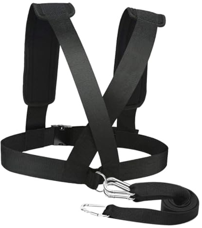 GRIRIW Cinturón de Entrenamiento Resistencia para Correr Banda Resistente al Peso Hebilla y Anillas D Soporte para Fuerza y Agilidad Fitness y Entrenamiento Deportivo