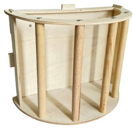 Comedero de heno para Conejos, comedero de heno de Madera de Gran Capacidad para cobayas, Estante de alimentación Colgante para Mascotas pequeñas, fácil de Montar, Conejo